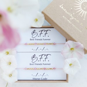 BFF Bransoletki Przyjaźni dla Ciebie i Twojej Przyjaciółki. Bransoletki MORSE CODE